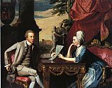 John Singleton Copley Canvas Paintings - Mr. and Mrs. Ralph Izard